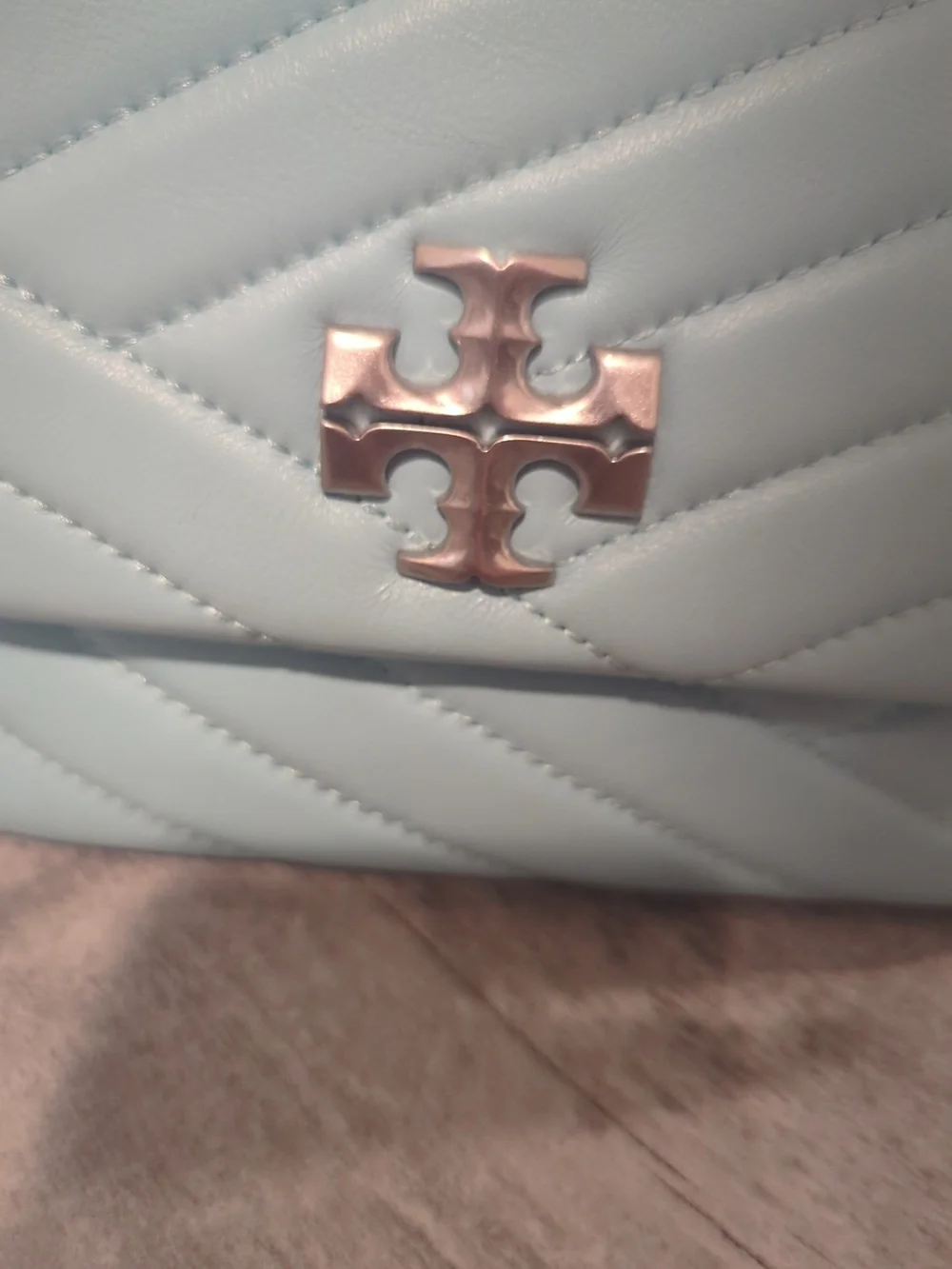 Authentic Tory Burch Kira Tiffany Blue Shoulder/Crossbody Bag